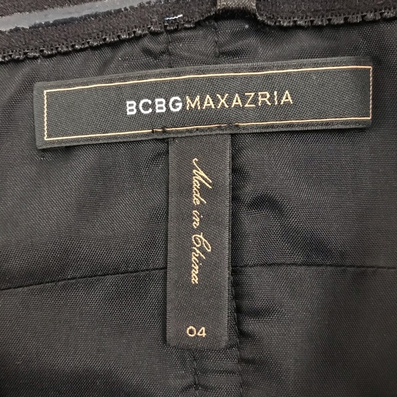 BCBG MaxAzria Strapless Satin & Lace Dress -Size 4 - Picture 7 of 9